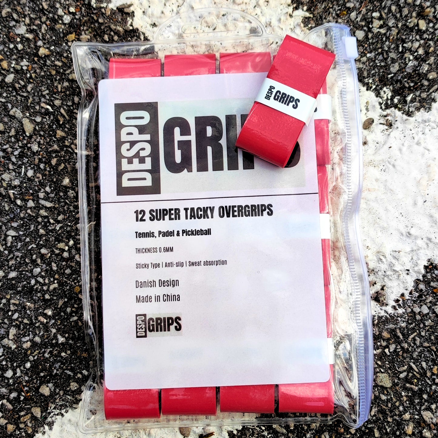 DESPO-Grips 12pack - Super Tacky Overgrips - Red