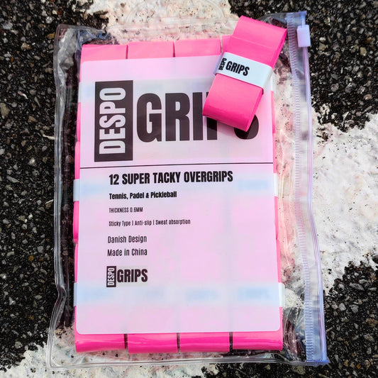 DESPO-Grips 12pack - Super Tacky Overgrips - Pink