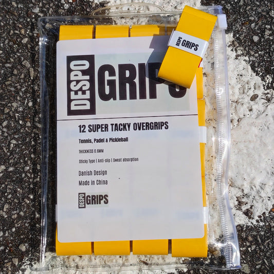 DESPO-Grips 12pack - Super Tacky Overgrips - Yellow