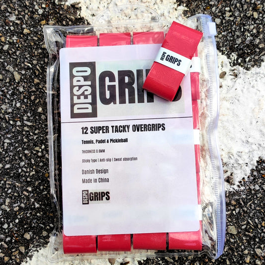 DESPO-Grips 12pack - Super Tacky Overgrips - Red